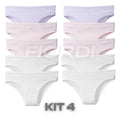 Kit Calcinhas Confort™ - Algodão Premium [COMPRE 5 & LEVE 10]