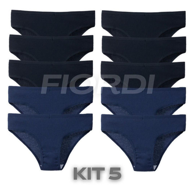 Kit Calcinhas Confort™ - Algodão Premium [COMPRE 5 & LEVE 10]