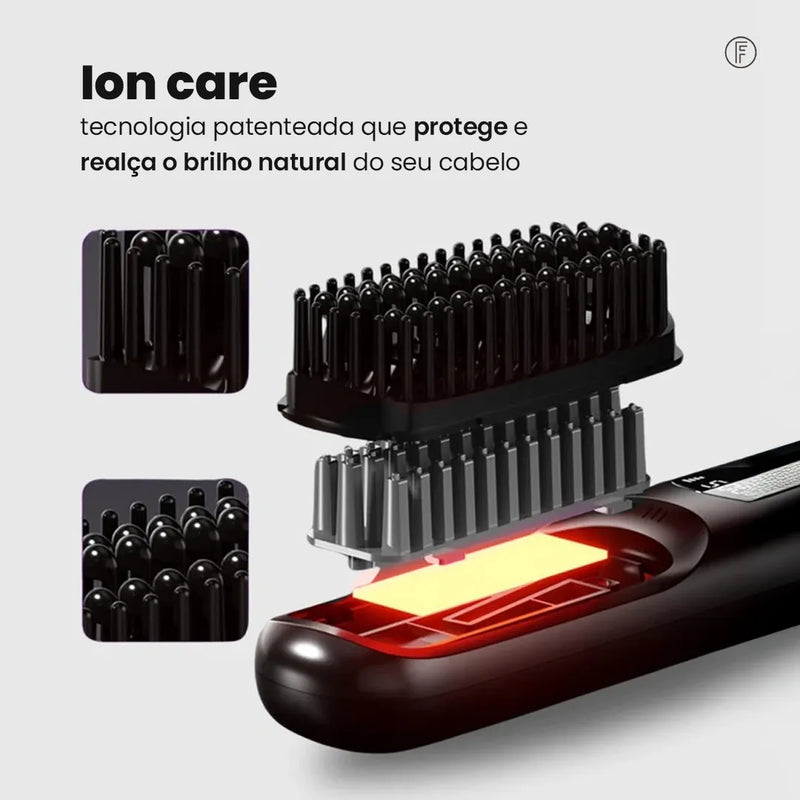 Escova Alisadora Portátil - BeautyMax Pro®