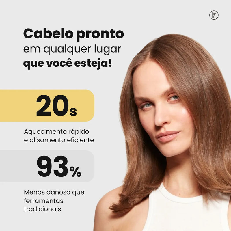 Escova Alisadora Portátil - BeautyMax Pro®