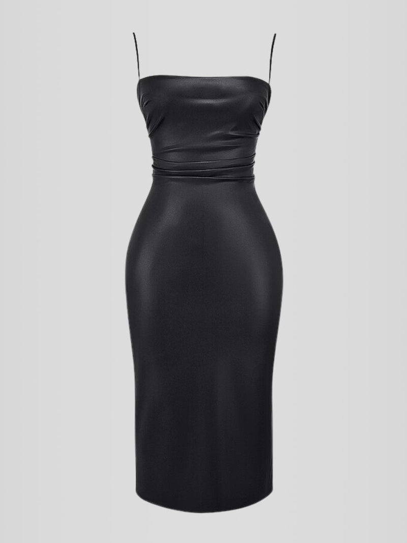 Vestido em Couro Helena