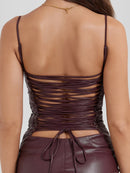 Vestido em Couro Helena