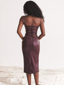 Vestido em Couro Helena