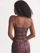 Vestido em Couro Helena