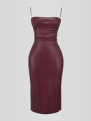 Vestido em Couro Helena