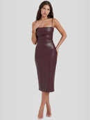 Vestido em Couro Helena